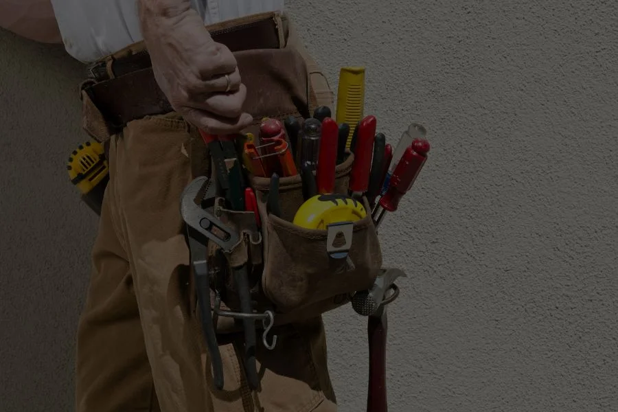 handyman with tool belt