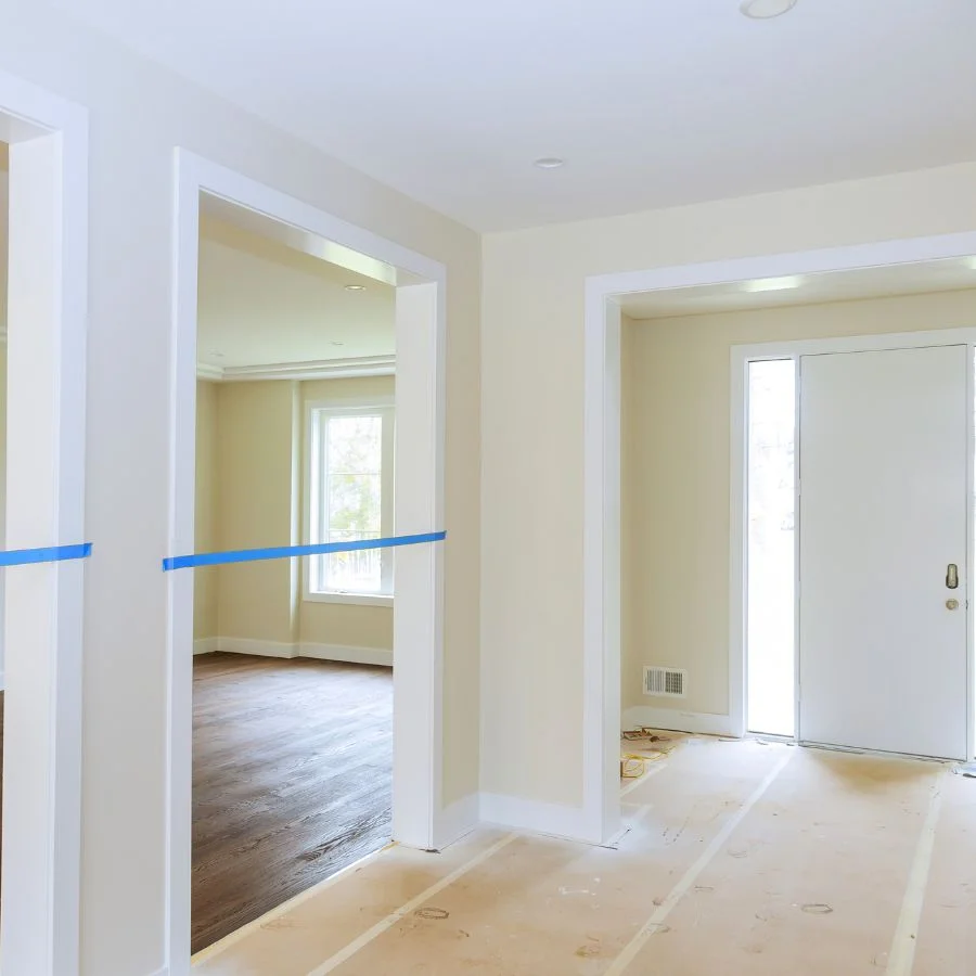 newly painted walls